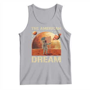 Funny Trump Mars 2025 Tank Top The American Dream American Flag Astronauts Space TS11 Athletic Heather Print Your Wear