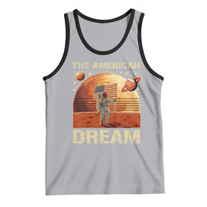 Funny Trump Mars 2025 Tank Top The American Dream American Flag Astronauts Space TS11 Athletic Heather Black Print Your Wear