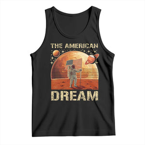 Funny Trump Mars 2025 Tank Top The American Dream American Flag Astronauts Space TS11 Black Print Your Wear