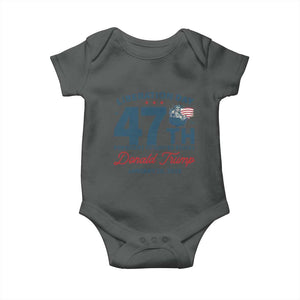 Trump Vance Liberation Day 2025 Baby Onesie 47TH President Of United States Statue Of Liberty TS11 Dark Heather Print Your Wear