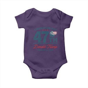 Trump Vance Liberation Day 2025 Baby Onesie 47TH President Of United States Statue Of Liberty TS11 Purple Print Your Wear