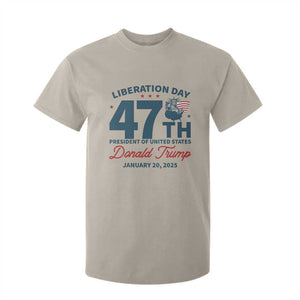 Trump Vance Liberation Day 2025 T Shirt For Kid 47TH President Of United States Statue Of Liberty TS11 Sand Print Your Wear