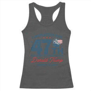 Trump Vance Liberation Day 2025 Racerback Tank Top 47TH President Of United States Statue Of Liberty TS11 Dark Heather Print Your Wear