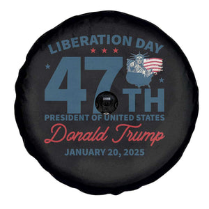 Trump Vance Liberation Day 2025 Spare Tire Cover 47TH President Of United States Statue Of Liberty TS11 Print Your Wear