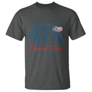 Trump Vance Liberation Day 2025 T Shirt 47TH President Of United States Statue Of Liberty TS11 Dark Heather Print Your Wear