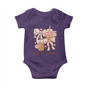 No Ice Please Baby Onesie Funny Coffee Lover Pro Immigration Political TS11 Purple Print Your Wear