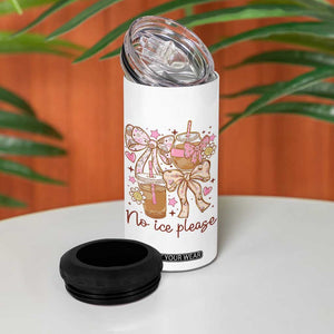No Ice Please 4 in 1 Can Cooler Tumbler Funny Coffee Lover Pro Immigration Political TS11 Print Your Wear