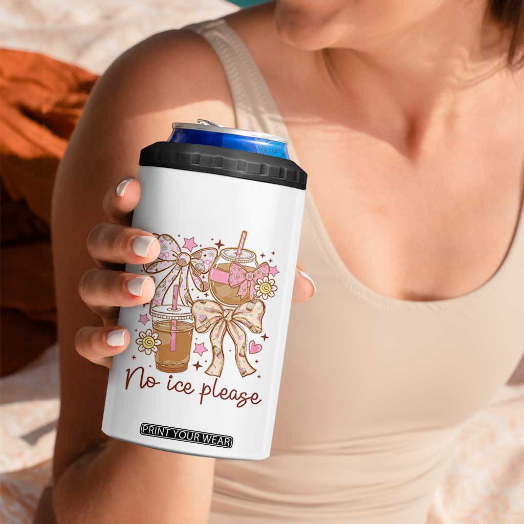 No Ice Please 4 in 1 Can Cooler Tumbler Funny Coffee Lover Pro Immigration Political TS11 Print Your Wear