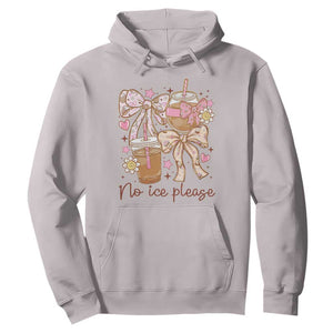 No Ice Please Hoodie Funny Coffee Lover Pro Immigration Political TS11 Ice Gray Print Your Wear