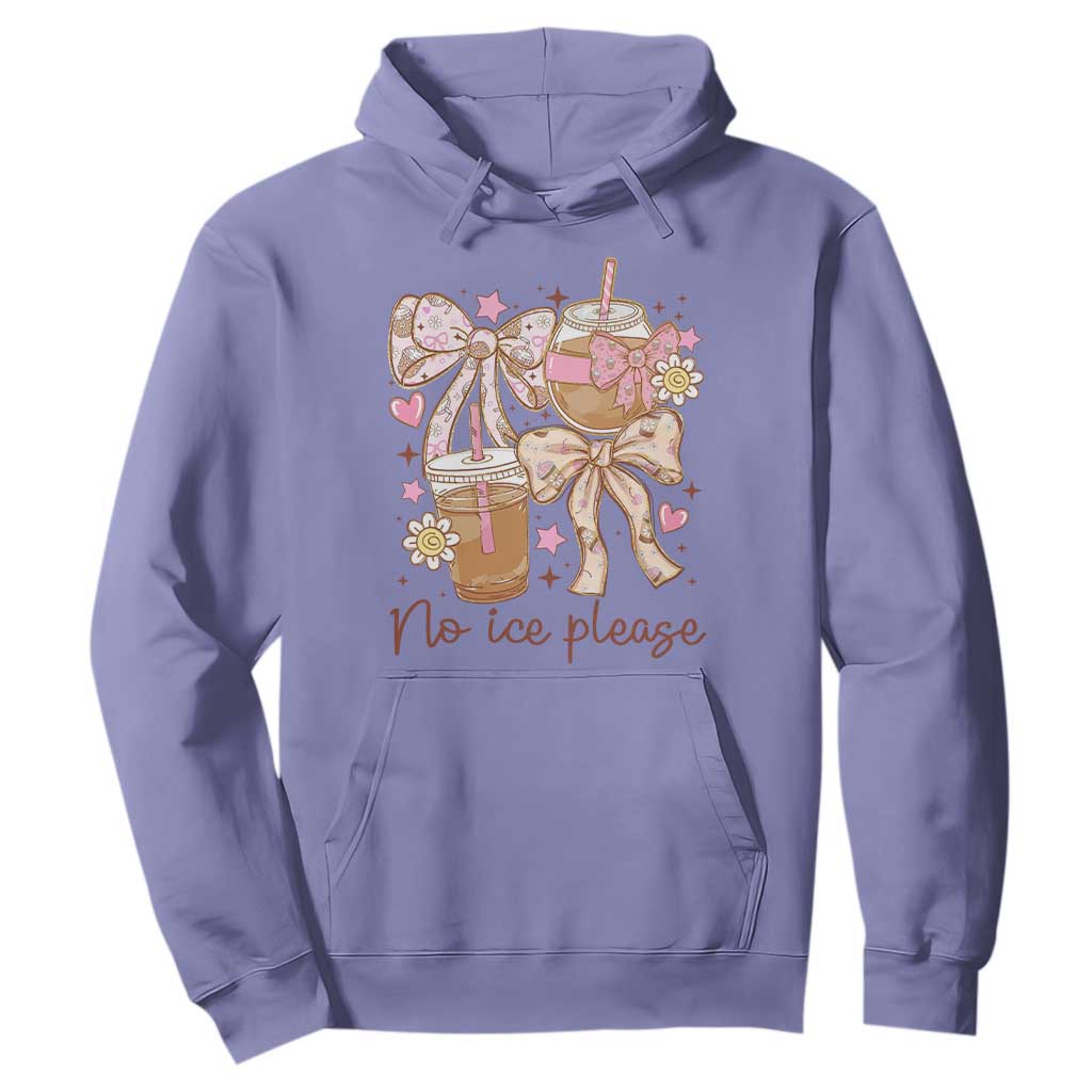 No Ice Please Hoodie Funny Coffee Lover Pro Immigration Political TS11 Violet Print Your Wear