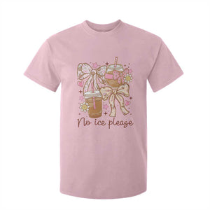 No Ice Please T Shirt For Kid Funny Coffee Lover Pro Immigration Political TS11 Light Pink Print Your Wear