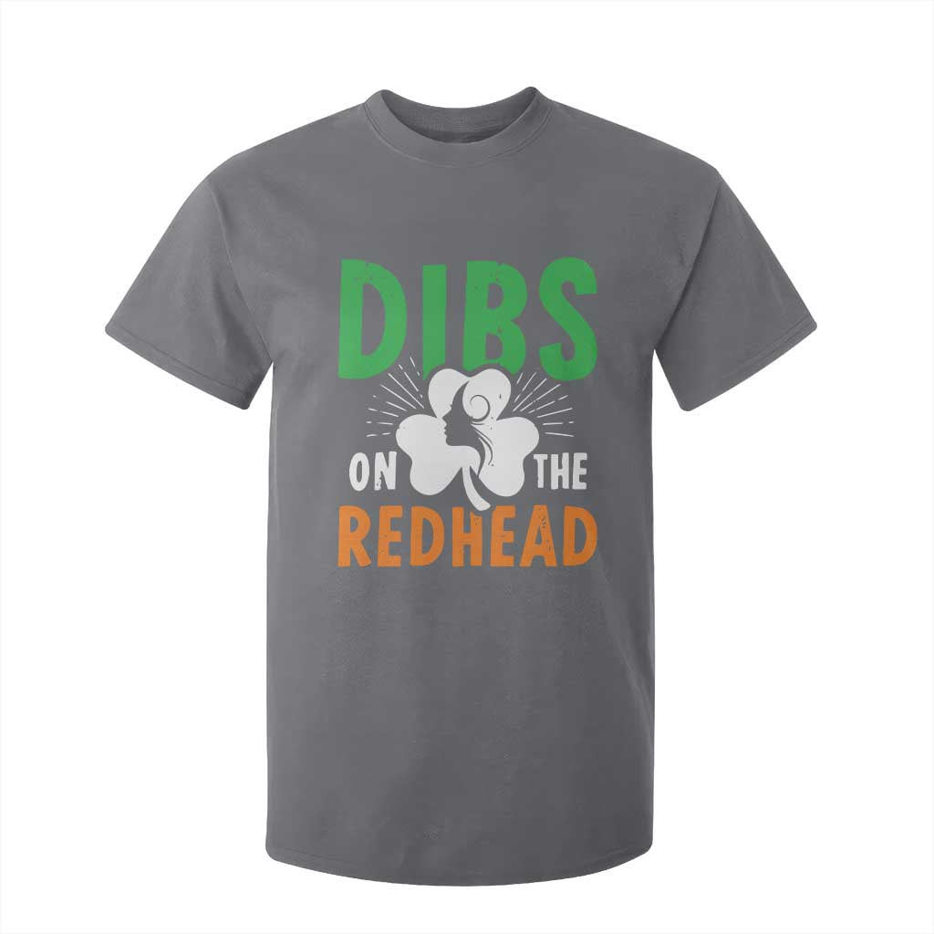 Funny Dibs On The Redhead St Patrick's Day T Shirt For Kid TS11 Charcoal Print Your Wear