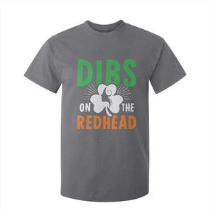 Funny Dibs On The Redhead St Patrick's Day T Shirt For Kid TS11 Charcoal Print Your Wear
