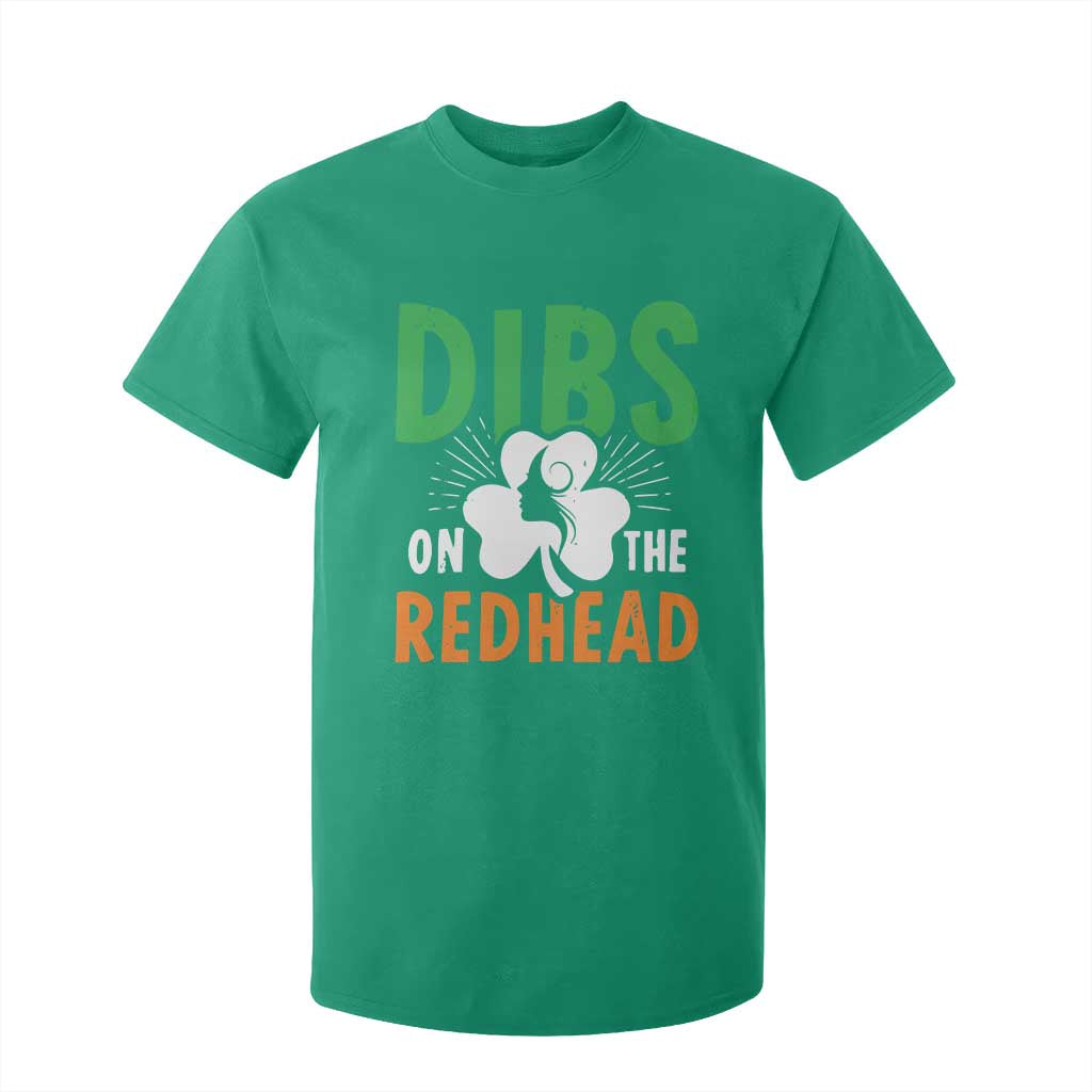 Funny Dibs On The Redhead St Patrick's Day T Shirt For Kid TS11 Irish Green Print Your Wear