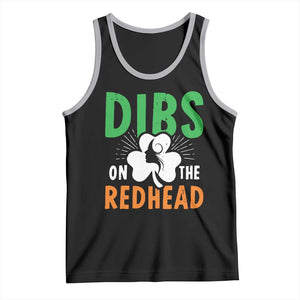 Funny Dibs On The Redhead St Patrick's Day Tank Top TS11 Black Athletic Heather Print Your Wear