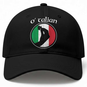 Funny O'Talian Baseball Cap St Patrick's Day Italian Pinched Fingers Shamrock TS11 Print Your Wear