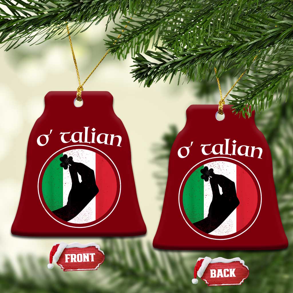 Funny O'Talian Ceramic Ornament St Patrick's Day Italian Pinched Fingers Shamrock TS11 Print Your Wear
