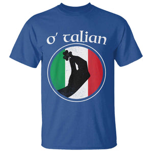 Funny O'Talian T Shirt St Patrick's Day Italian Pinched Fingers Shamrock TS11 Royal Blue Print Your Wear