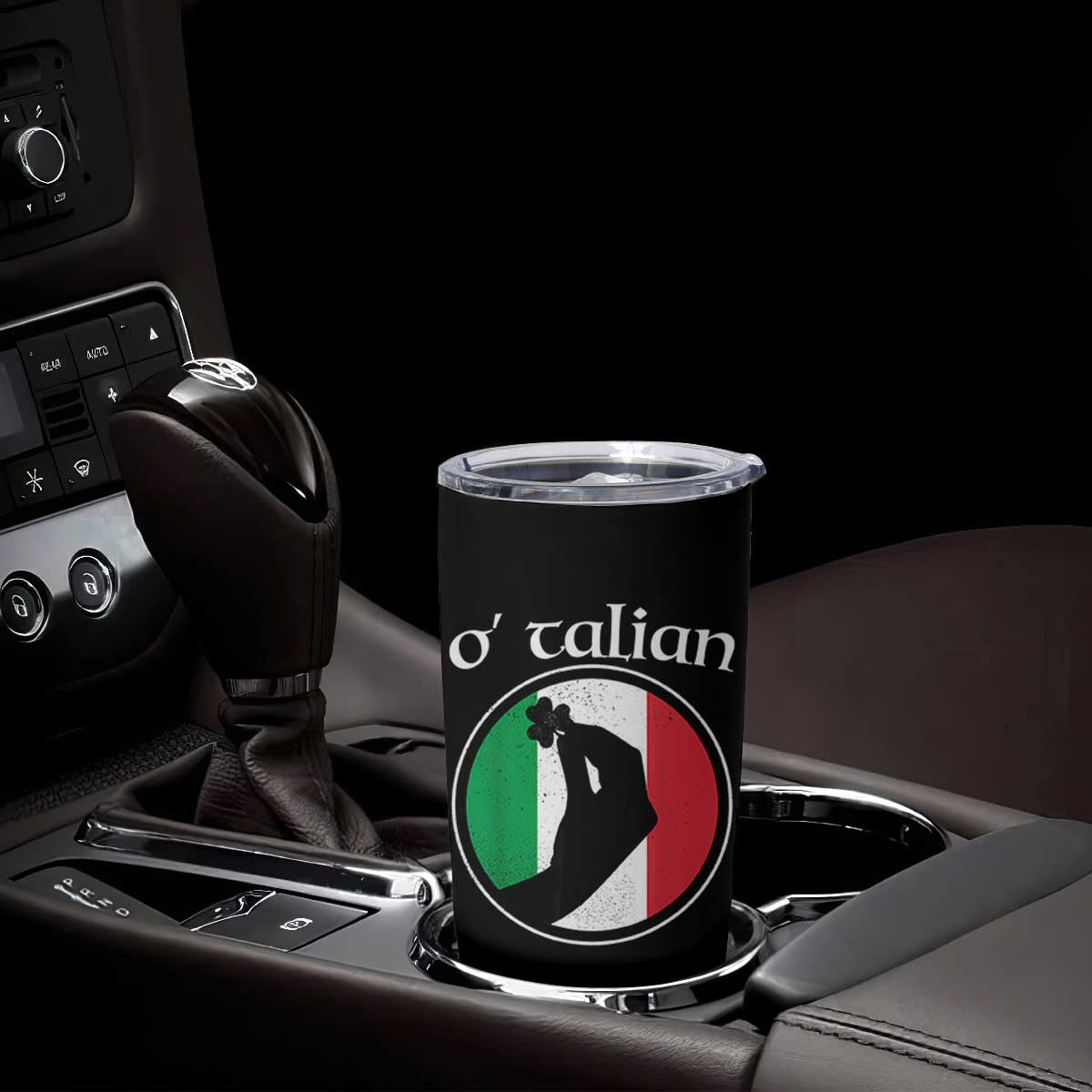 Funny O'Talian Tumbler Cup St Patrick's Day Italian Pinched Fingers Shamrock TS11 Print Your Wear