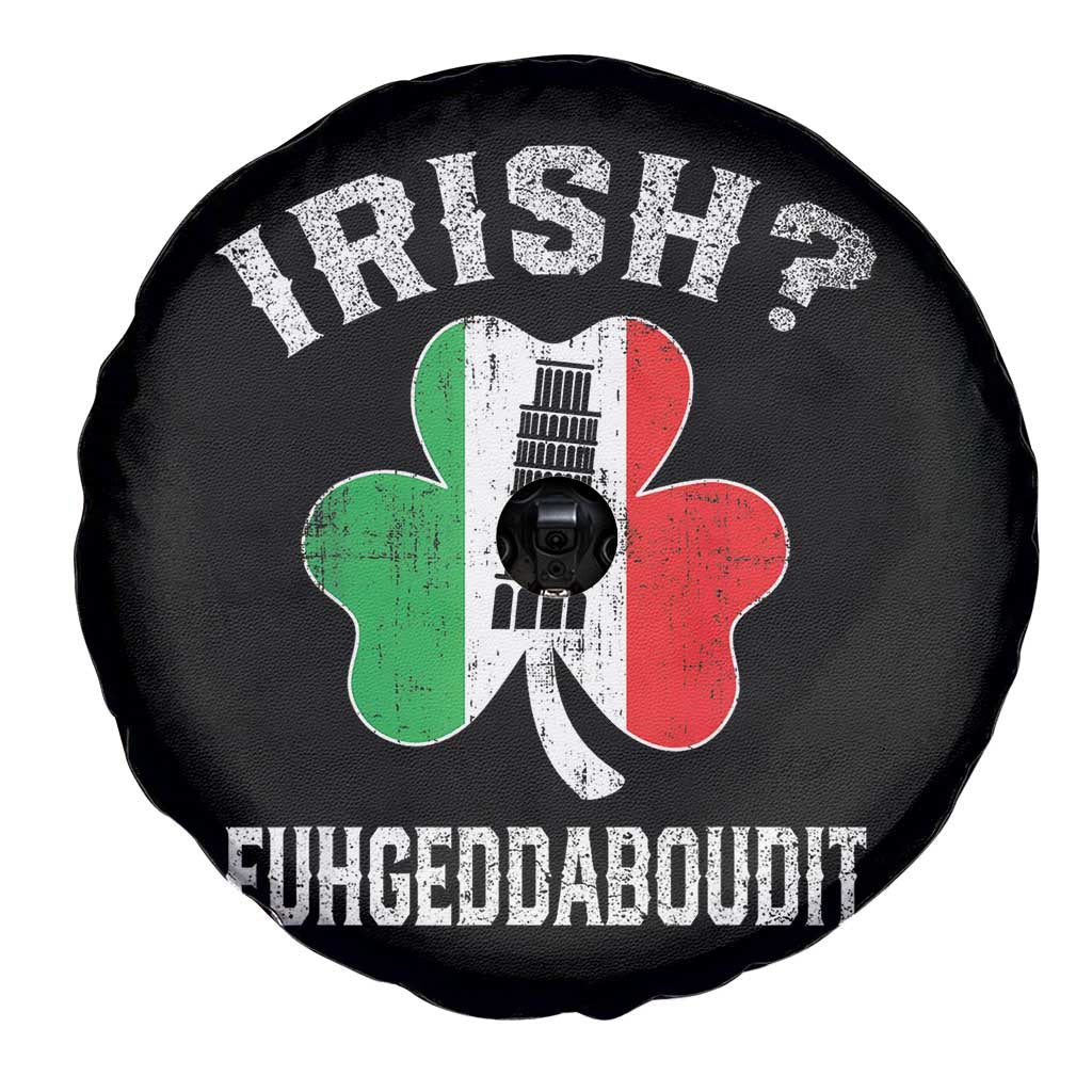 Funny St Patrick's Day Italian Spare Tire Cover Irish Fuhgeddaboudit Pisa Tower Shamrock TS11 Print Your Wear
