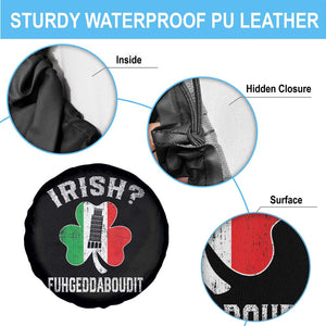 Funny St Patrick's Day Italian Spare Tire Cover Irish Fuhgeddaboudit Pisa Tower Shamrock TS11 Print Your Wear
