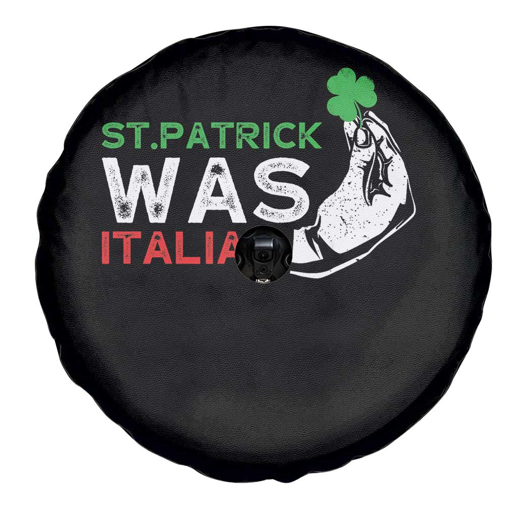 Funny St Patrick Was Italian Spare Tire Cover St Patrick's Day Italian Pinched Fingers Shamrock TS11 Print Your Wear