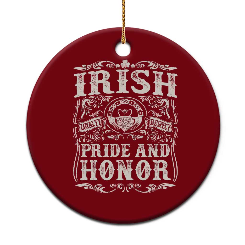 Irish Pride And Honor Ceramic Ornament Vintage Claddagh Ring Celtic Knot TS11 1pc Red Print Your Wear