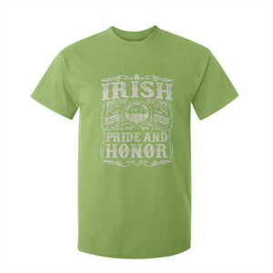 Irish Pride And Honor T Shirt For Kid Vintage Claddagh Ring Celtic Knot TS11 Lime Print Your Wear