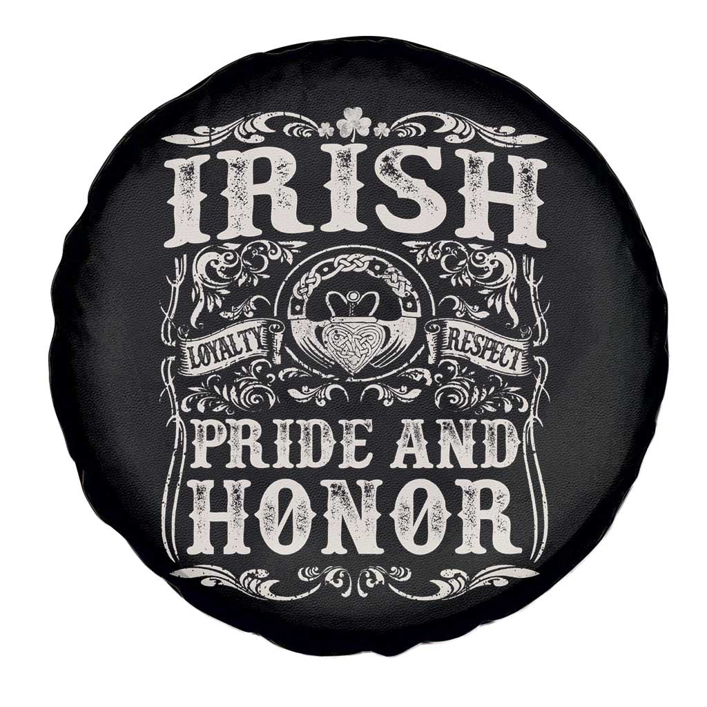 Irish Pride And Honor Spare Tire Cover Vintage Claddagh Ring Celtic Knot TS11 Print Your Wear