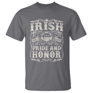 Irish Pride And Honor T Shirt Vintage Claddagh Ring Celtic Knot TS11 Charcoal Print Your Wear
