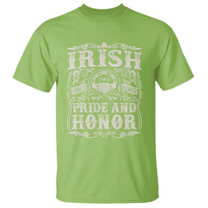 Irish Pride And Honor T Shirt Vintage Claddagh Ring Celtic Knot TS11 Lime Print Your Wear