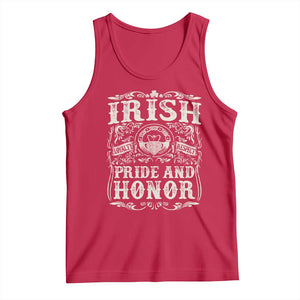 Irish Pride And Honor Tank Top Vintage Claddagh Ring Celtic Knot TS11 Red Print Your Wear