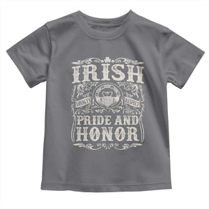 Irish Pride And Honor Toddler T Shirt Vintage Claddagh Ring Celtic Knot TS11 Charcoal Print Your Wear