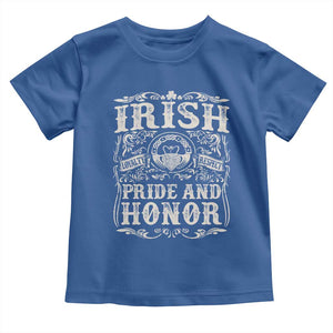 Irish Pride And Honor Toddler T Shirt Vintage Claddagh Ring Celtic Knot TS11 Royal Blue Print Your Wear