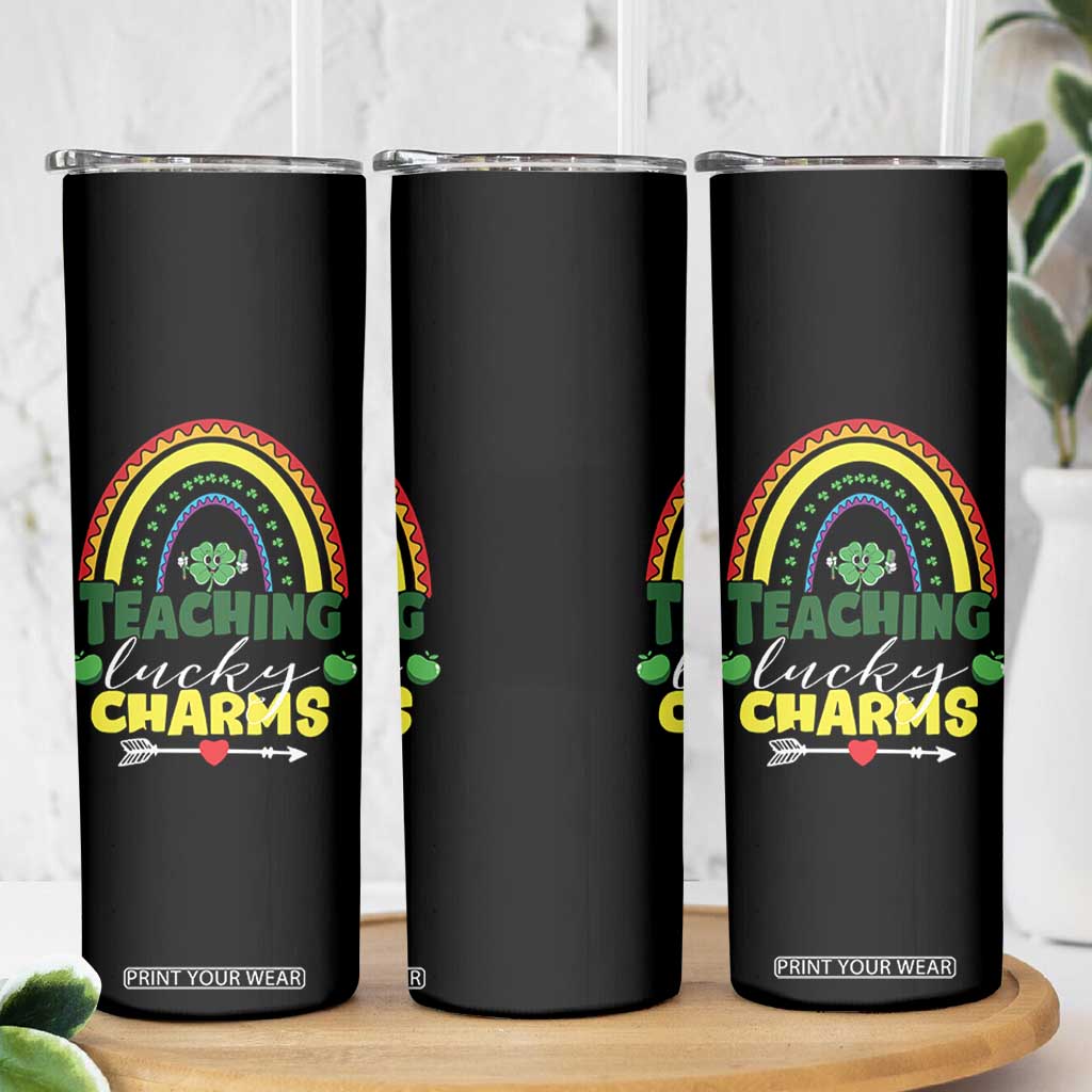 Funny St Patrick's Day Teacher Skinny Tumbler Teaching Lucky Charms TS11 Print Your Wear