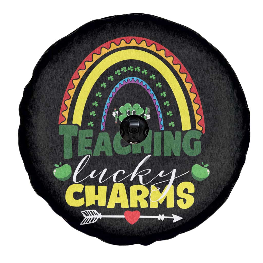 Funny St Patrick's Day Teacher Spare Tire Cover Teaching Lucky Charms TS11 Print Your Wear