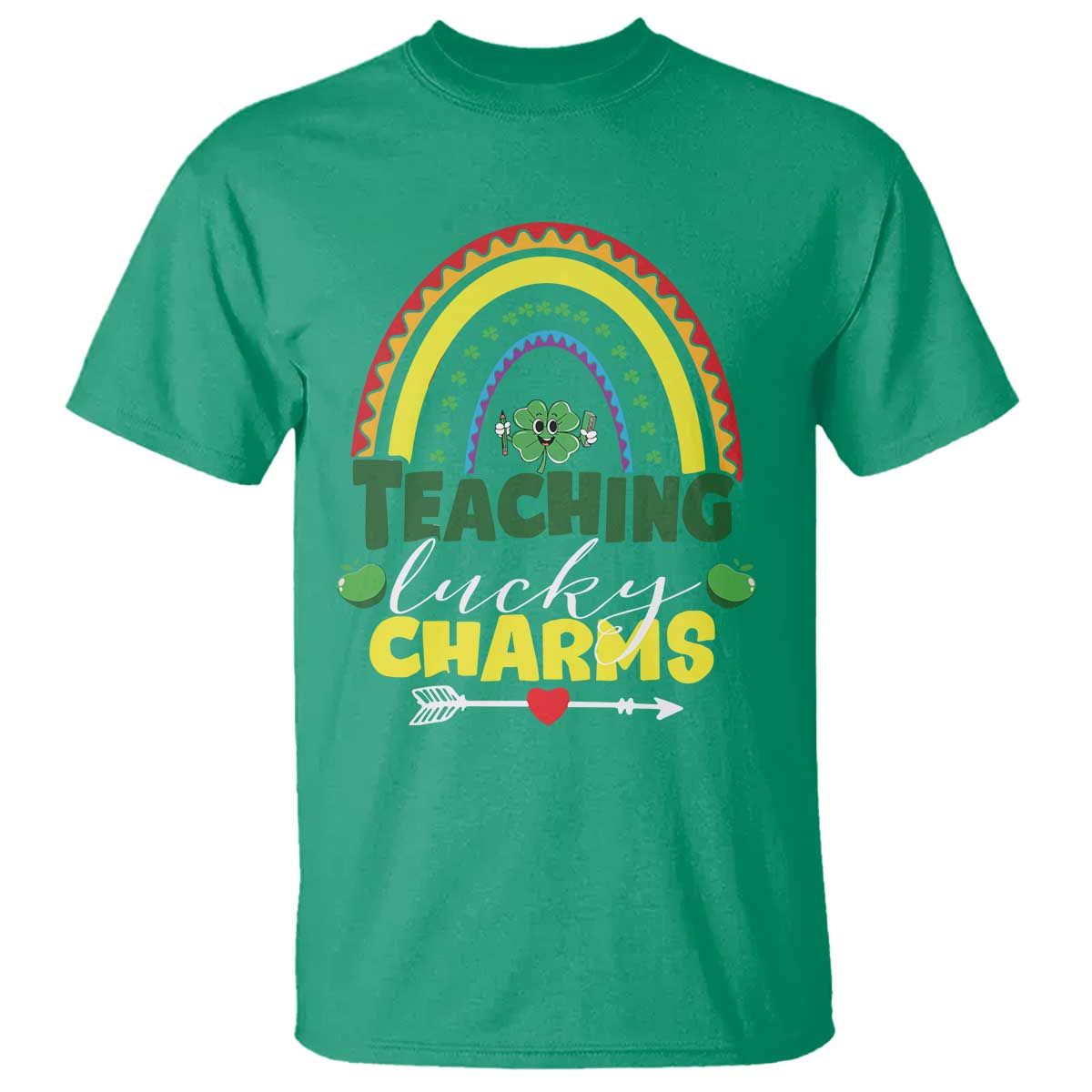 Funny St Patrick's Day Teacher T Shirt Teaching Lucky Charms TS11 Irish Green Print Your Wear