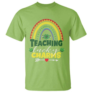 Funny St Patrick's Day Teacher T Shirt Teaching Lucky Charms TS11 Lime Print Your Wear