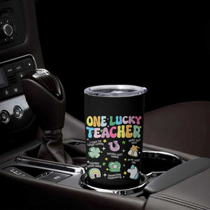 Funny St Patrick's Day Irish Teacher Tumbler Cup One Lucky Teacher Lucky Era Shamrock TS11 Print Your Wear