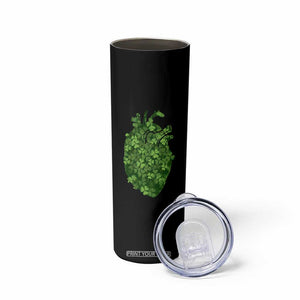 Funny St Patrick's Day Shamrock Heart Cardiac Nurse Anatomy Skinny Tumbler TS11 Print Your Wear