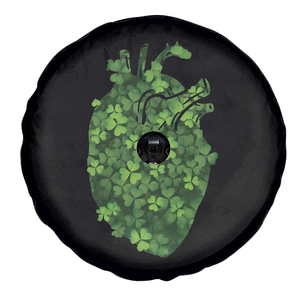 Funny St Patrick's Day Shamrock Heart Cardiac Nurse Anatomy Spare Tire Cover TS11 Print Your Wear