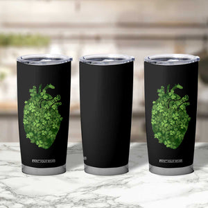 Funny St Patrick's Day Shamrock Heart Cardiac Nurse Anatomy Tumbler Cup TS11 Print Your Wear