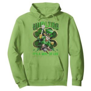 Funny Hurling It's A Way Of Life Hoodie Leprechaun Shamrock Irish Sport TS11 Lime Print Your Wear
