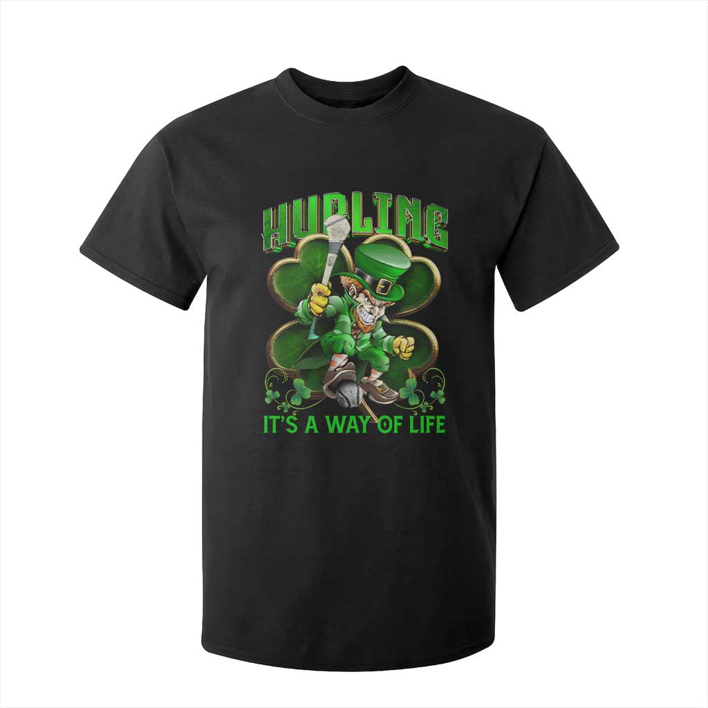Funny Hurling It's A Way Of Life T Shirt For Kid Leprechaun Shamrock Irish Sport TS11 Black Print Your Wear