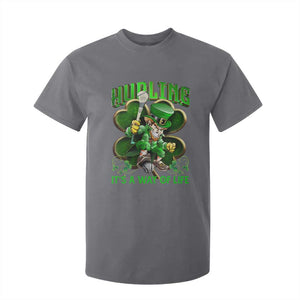 Funny Hurling It's A Way Of Life T Shirt For Kid Leprechaun Shamrock Irish Sport TS11 Charcoal Print Your Wear