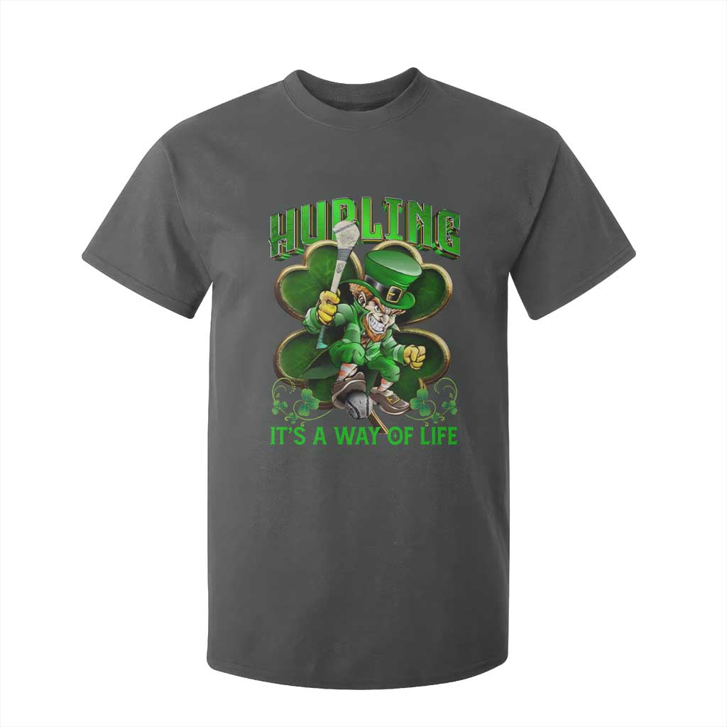 Funny Hurling It's A Way Of Life T Shirt For Kid Leprechaun Shamrock Irish Sport TS11 Dark Heather Print Your Wear