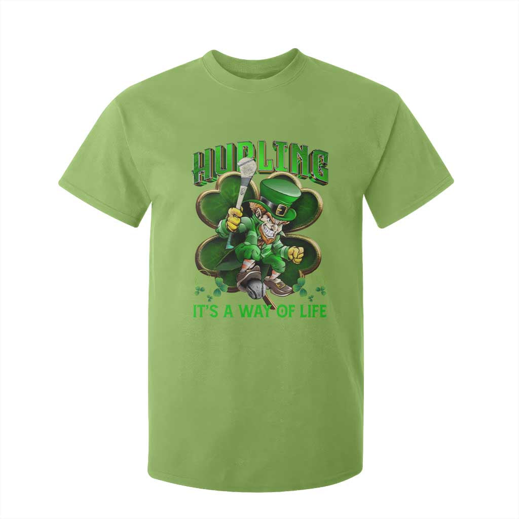 Funny Hurling It's A Way Of Life T Shirt For Kid Leprechaun Shamrock Irish Sport TS11 Lime Print Your Wear