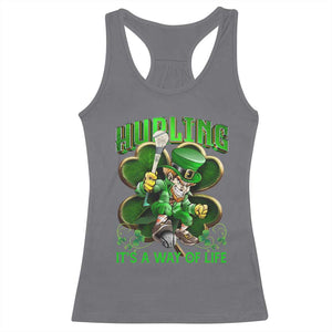 Funny Hurling It's A Way Of Life Racerback Tank Top Leprechaun Shamrock Irish Sport TS11 Charcoal Print Your Wear