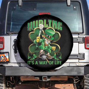Funny Hurling It's A Way Of Life Spare Tire Cover Leprechaun Shamrock Irish Sport TS11 No hole Black Print Your Wear