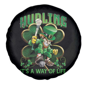 Funny Hurling It's A Way Of Life Spare Tire Cover Leprechaun Shamrock Irish Sport TS11 Print Your Wear